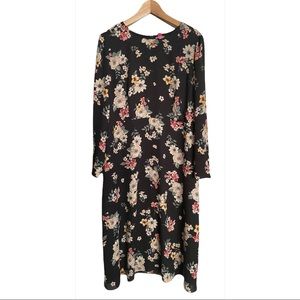 🌿🌹Vince Camuto Foral Midi Dress🌹🌿